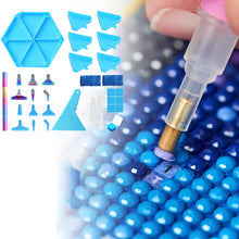 Load image into Gallery viewer, Diamond Painting Tool Accessory Tray Kit with Brush Spoon Glue Clays (Set 3)
