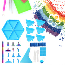 Load image into Gallery viewer, Diamond Painting Tool Accessory Tray Kit with Brush Spoon Glue Clays (Set 3)
