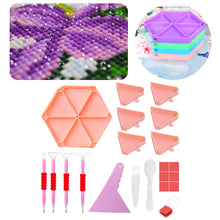 Load image into Gallery viewer, Diamond Painting Tool Accessory Tray Kit with Brush Spoon Pen Glue Clay (Set 1)
