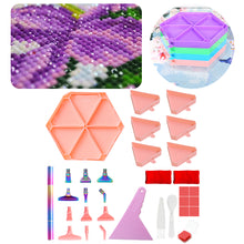 Load image into Gallery viewer, Diamond Painting Tool Accessory Tray Kit with Brush Spoon Glue Clays (Set 3)
