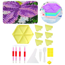 Load image into Gallery viewer, Diamond Painting Tool Accessory Tray Kit with Brush Spoon Pen Glue Clay (Set 1)
