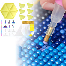 Load image into Gallery viewer, Diamond Painting Tool Accessory Tray Kit with Brush Spoon Glue Clays (Set 3)
