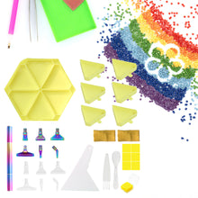 Load image into Gallery viewer, Diamond Painting Tool Accessory Tray Kit with Brush Spoon Glue Clays (Set 3)
