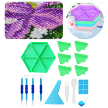 Load image into Gallery viewer, Diamond Painting Tool Accessory Tray Kit with Brush Spoon Pen Glue Clay (Set 1)
