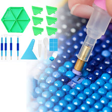 Load image into Gallery viewer, Diamond Painting Tool Accessory Tray Kit with Brush Spoon Pen Glue Clay (Set 1)
