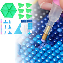 Load image into Gallery viewer, Diamond Painting Tool Accessory Tray Kit with Brush Spoon Glue Clays (Set 2)
