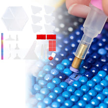 Load image into Gallery viewer, Diamond Painting Tool Accessory Tray Kit with Brush Spoon Glue Clays (Set 2)
