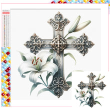 Load image into Gallery viewer, Diamond Painting - Full Square - cross lily (30*30CM)
