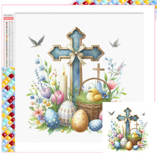 Load image into Gallery viewer, Diamond Painting - Full Square - easter cross (30*30CM)
