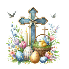 Load image into Gallery viewer, Diamond Painting - Full Square - easter cross (30*30CM)
