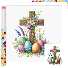Load image into Gallery viewer, Diamond Painting - Full Square - easter cross (30*30CM)
