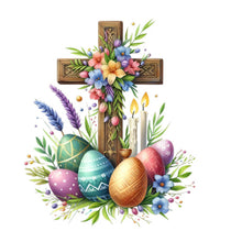 Load image into Gallery viewer, Diamond Painting - Full Square - easter cross (30*30CM)
