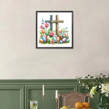 Load image into Gallery viewer, Diamond Painting - Full Square - easter cross (30*30CM)
