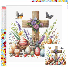 Load image into Gallery viewer, Diamond Painting - Full Square - easter cross (30*30CM)
