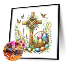 Load image into Gallery viewer, Diamond Painting - Full Square - easter cross (30*30CM)

