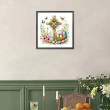 Load image into Gallery viewer, Diamond Painting - Full Square - easter cross (30*30CM)
