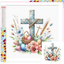 Load image into Gallery viewer, Diamond Painting - Full Square - easter cross (30*30CM)

