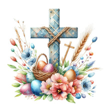 Load image into Gallery viewer, Diamond Painting - Full Square - easter cross (30*30CM)
