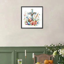 Load image into Gallery viewer, Diamond Painting - Full Square - easter cross (30*30CM)

