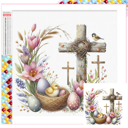 Diamond Painting - Full Square - easter cross (30*30CM)