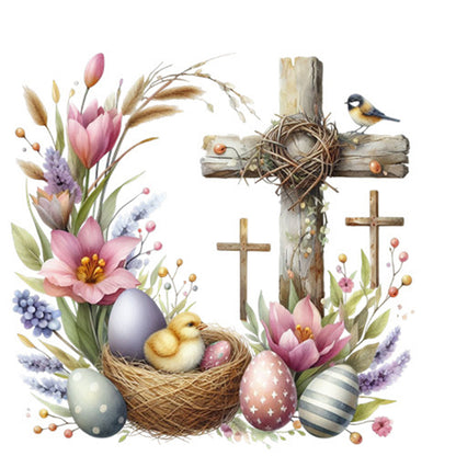 Diamond Painting - Full Square - easter cross (30*30CM)