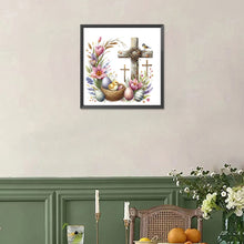 Load image into Gallery viewer, Diamond Painting - Full Square - easter cross (30*30CM)
