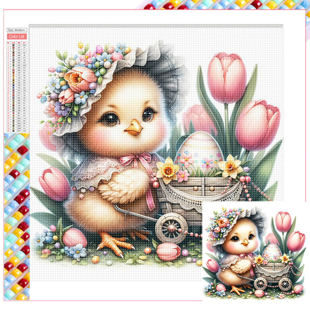 Diamond Painting - Full Square - easter chick (30*30CM)