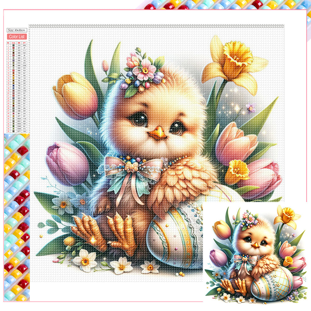 Diamond Painting - Full Square - easter chick (30*30CM)