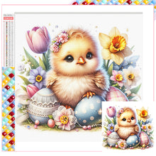 Load image into Gallery viewer, Diamond Painting - Full Square - easter chick (30*30CM)
