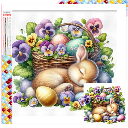Diamond Painting - Full Square - Easter gnomes and animals (30*30CM)