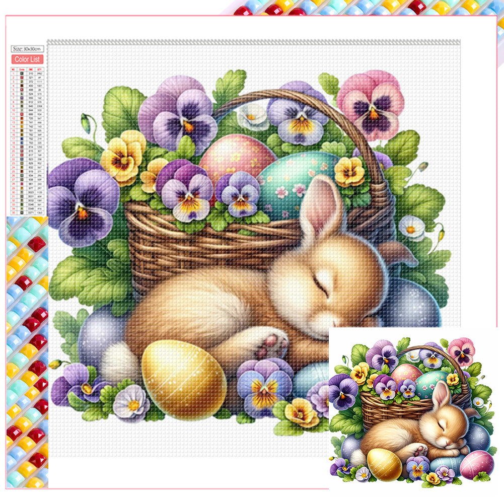 Diamond Painting - Full Square - Easter gnomes and animals (30*30CM)