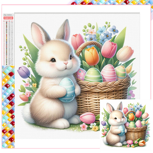 Diamond Painting - Full Square - Easter gnomes and animals (30*30CM)