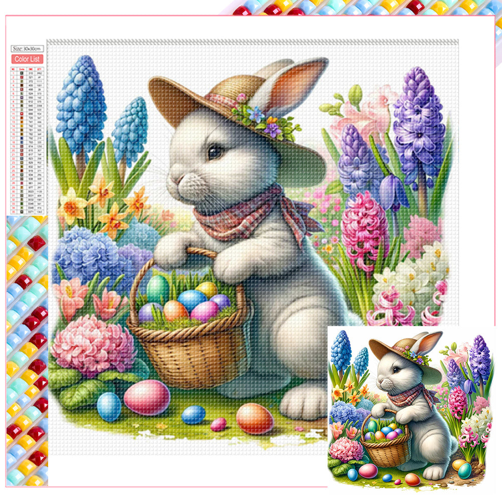 Diamond Painting - Full Square - Easter gnomes and animals (30*30CM)