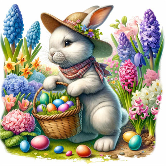 Diamond Painting - Full Square - Easter gnomes and animals (30*30CM)