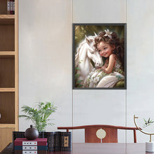 Load image into Gallery viewer, Diamond Painting - Full Square - little girl and horse (40*50CM)
