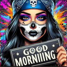 Load image into Gallery viewer, Diamond Painting - Full Round - dark girl (30*30CM)
