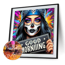 Load image into Gallery viewer, Diamond Painting - Full Round - dark girl (30*30CM)

