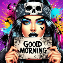 Load image into Gallery viewer, Diamond Painting - Full Round - dark girl (30*30CM)
