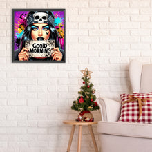 Load image into Gallery viewer, Diamond Painting - Full Round - dark girl (30*30CM)
