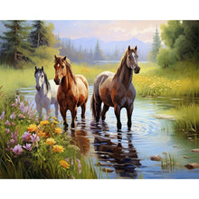 Load image into Gallery viewer, Diamond Painting - Full Square - horse (40*50CM)
