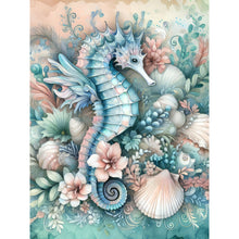 Load image into Gallery viewer, Diamond Painting - Full Round - flowers seahorse (30*40CM)

