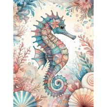 Load image into Gallery viewer, Diamond Painting - Full Round - flowers seahorse (30*40CM)
