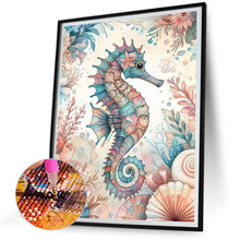 Load image into Gallery viewer, Diamond Painting - Full Round - flowers seahorse (30*40CM)
