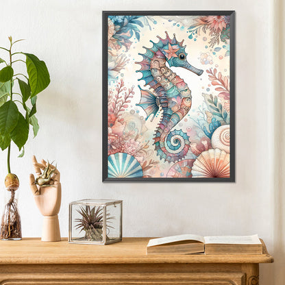 Diamond Painting - Full Round - flowers seahorse (30*40CM)