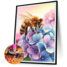Load image into Gallery viewer, Diamond Painting - Full Round - flower bee (30*40CM)
