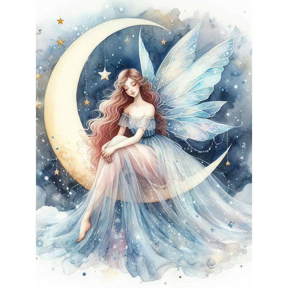 Diamond Painting - Full Round - moon fairy (30*40CM)