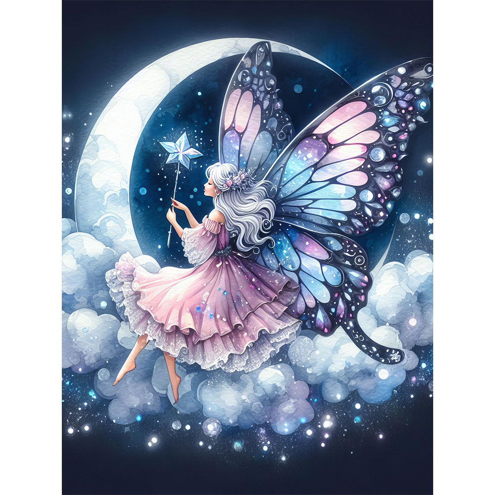 Diamond Painting - Full Round - moon fairy (30*40CM)