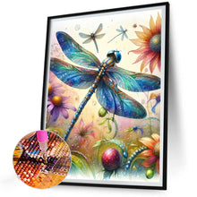 Load image into Gallery viewer, Diamond Painting - Full Round - romantic dragonfly (30*40CM)
