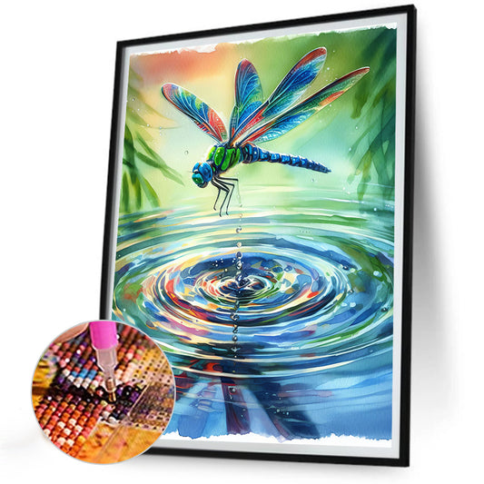 Diamond Painting - Full Round - romantic dragonfly (30*40CM)