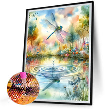 Load image into Gallery viewer, Diamond Painting - Full Round - romantic dragonfly (30*40CM)
